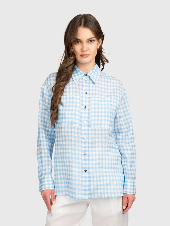 Checkered shirt with pockets - 1