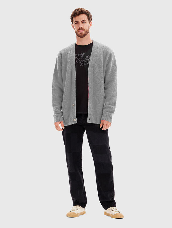 Cardigan with grey buttons - 2