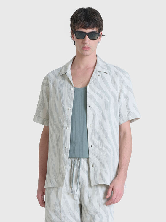 HONOLULU cotton shirt with short sleeves - 1