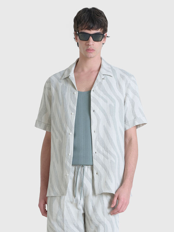 HONOLULU cotton shirt with short sleeves - 1