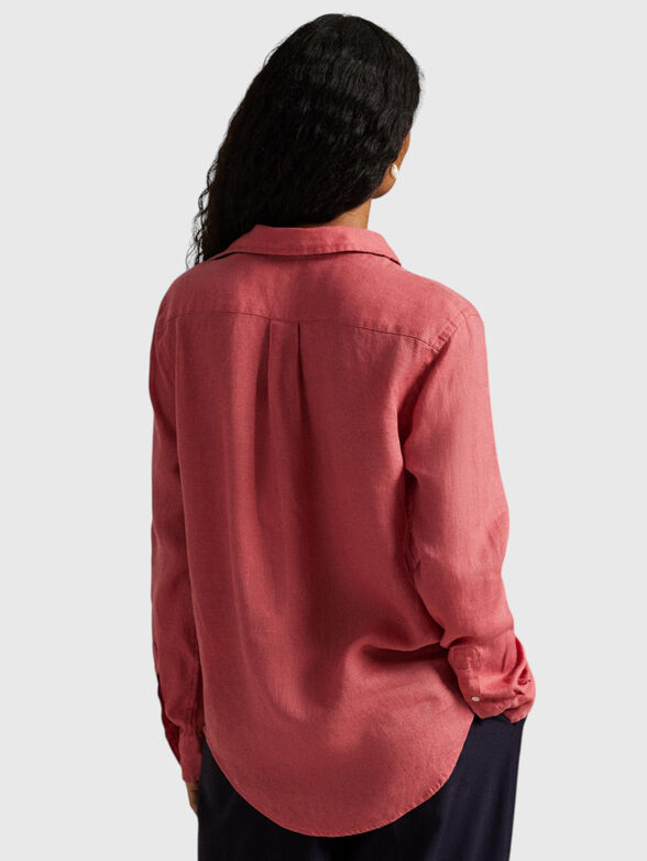 Long-sleeved linen shirt - 3