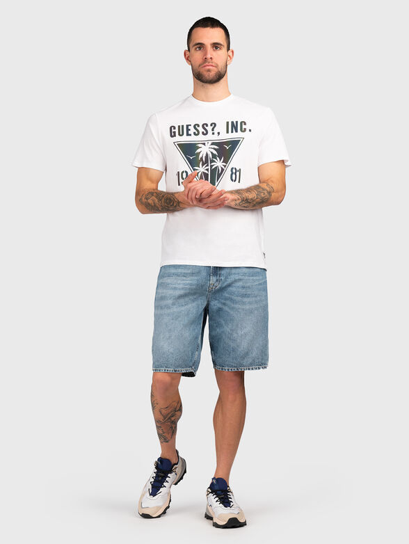 Black T-shirt with contrasting print - 2