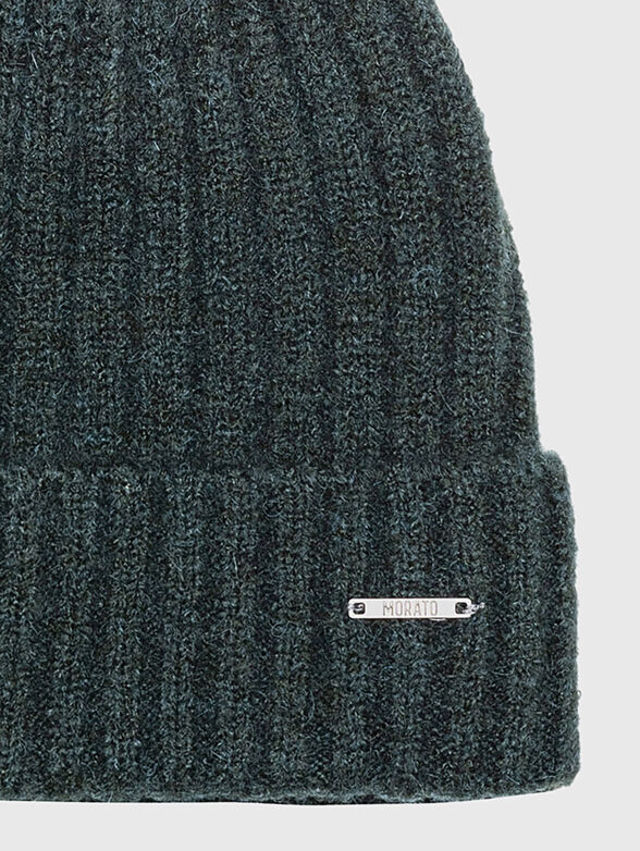 Knitted hat from wool blend - 2
