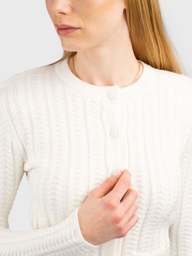 Viscose blend cardigan - 5