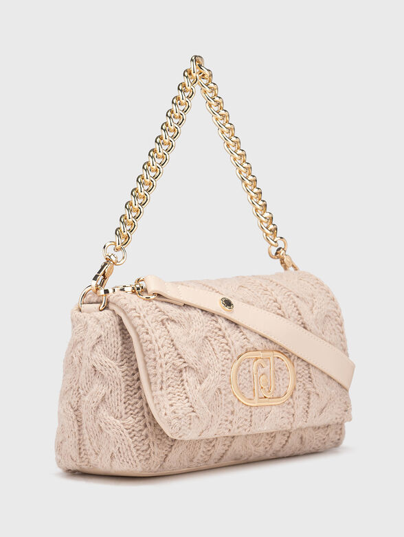 Crossbody bag with knitted texture - 4