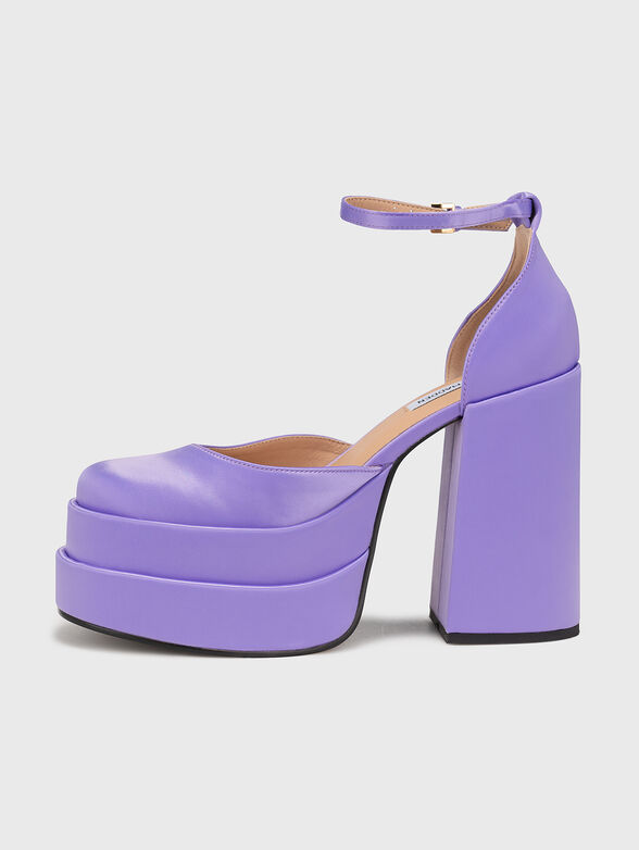 CHARLIZE black satin sandals - 4