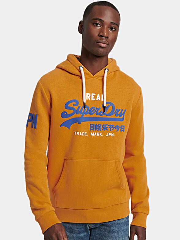 Grey sweatshirt with hood - 1