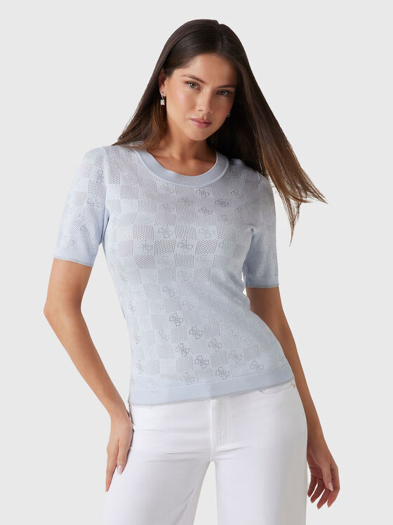 ROSIE blouse with perforations and logo  - 1