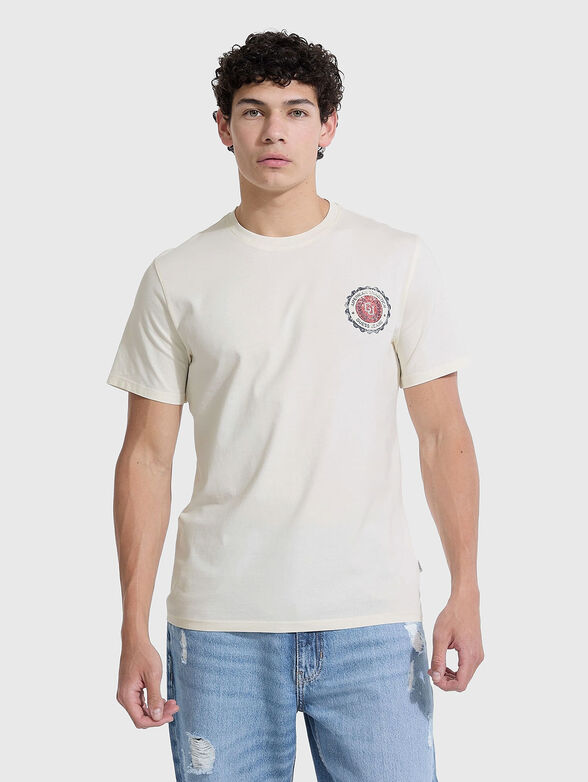 T-shirt with accent print on the back - 1