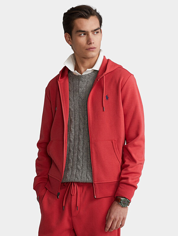 Hooded sweatshirt and zipper - 1