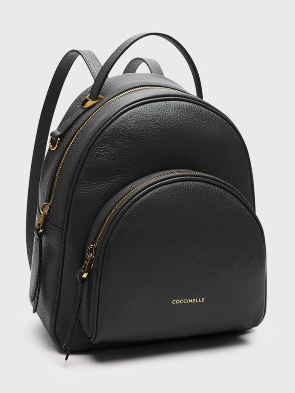 LEA leather backpack in light beige color - 3