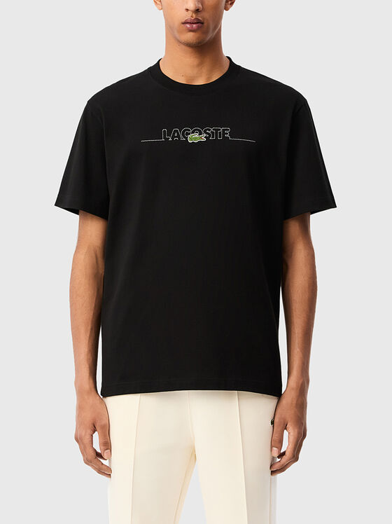 Logo embroidery T-shirt - 1