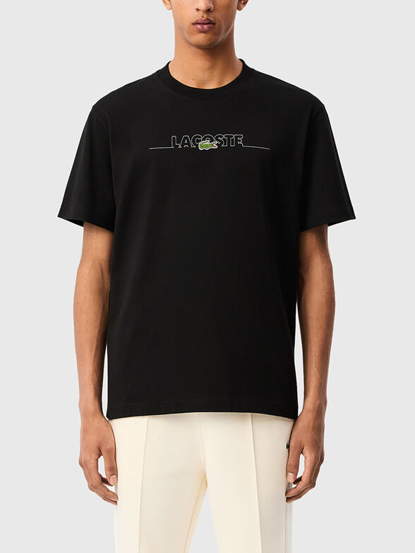 Logo embroidery T-shirt - 1