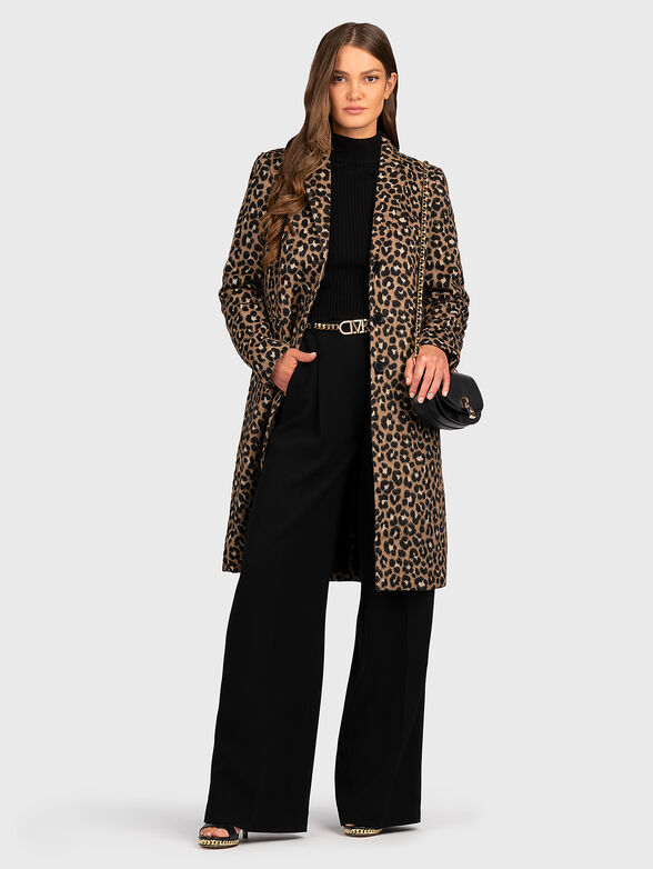 Coat with animal print - 1