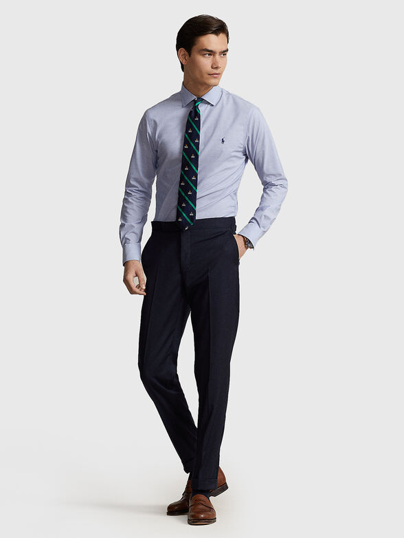 Blue cotton shirt - 2