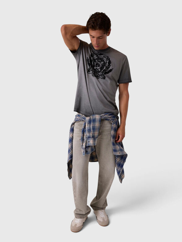 Grey cotton t-shirt - 2