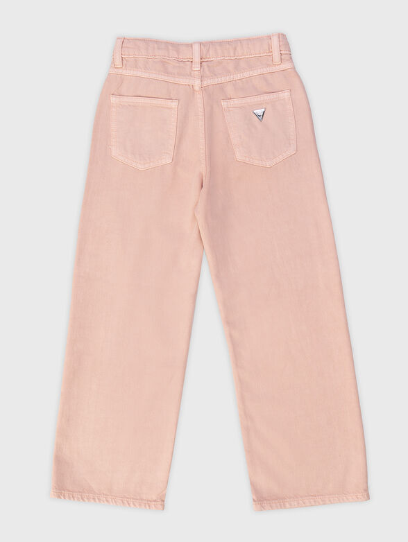 Jeans with appliqued rhinestones - 2