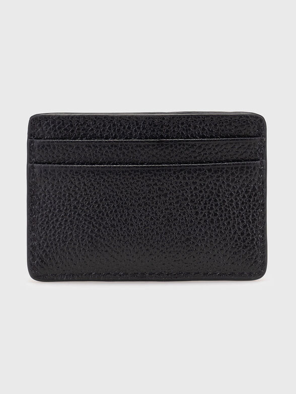 Leather cardholder with logo - 2