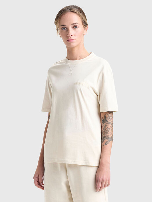 T-shirt with logo detail in black color