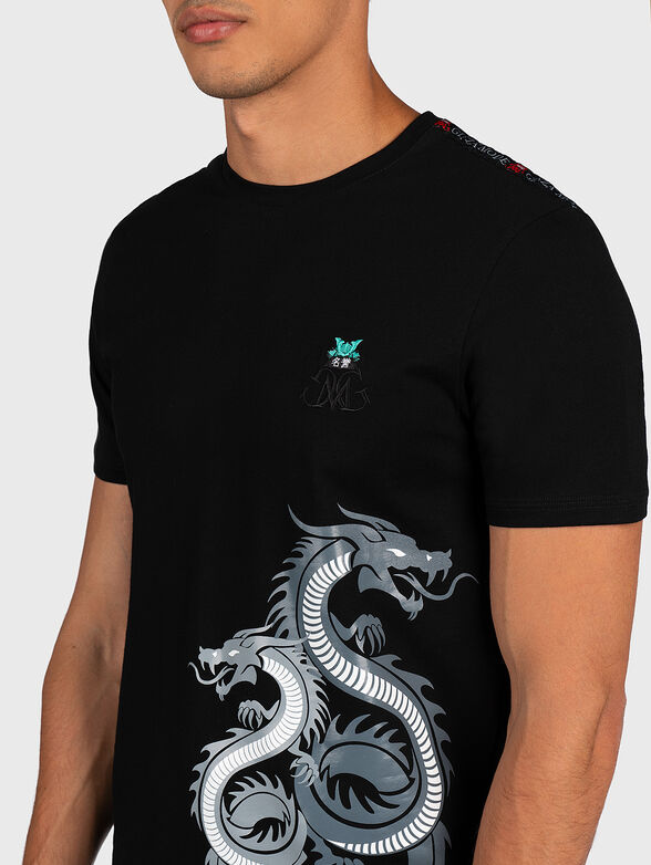 TS049 cotton T-shirt with prints - 6