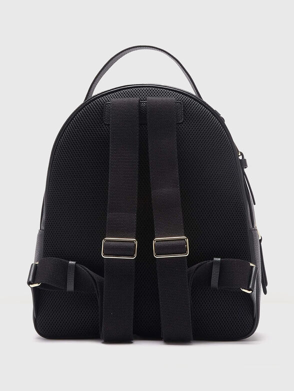 Black leather backpack  - 3