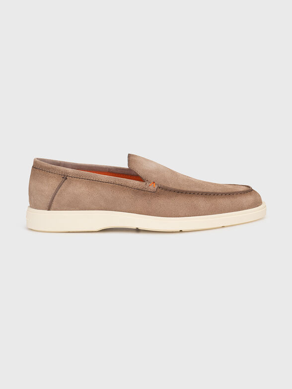 Suede beige loafers - 0