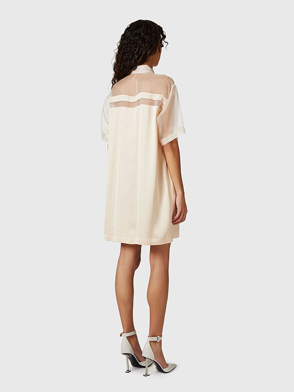 Dress with collar and transparent details - 2