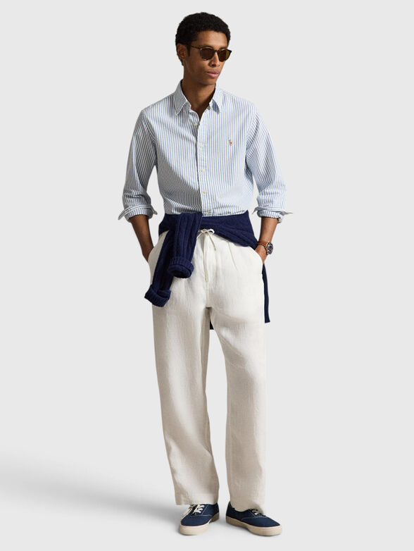 Shirt in striped cotton - 2