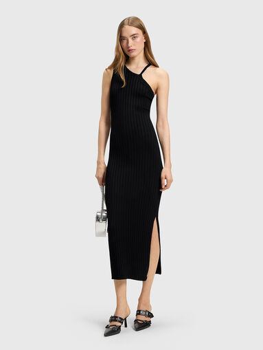 Midi dress with side slit - 5