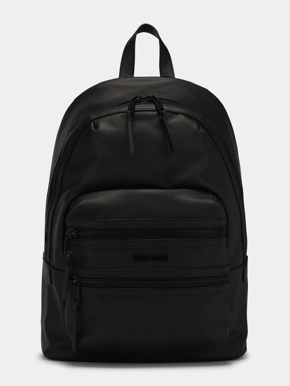 Black backpack with pockets - 1
