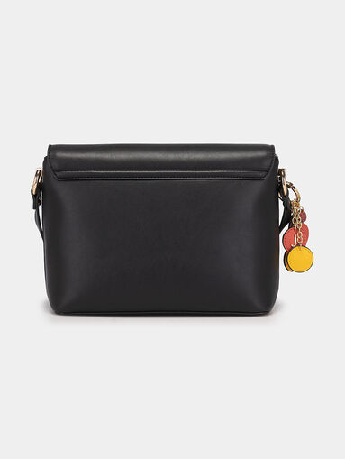Black crossbody bag with accessory - 3