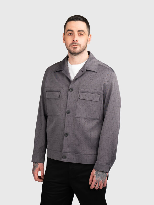 JULIANO243F1 transitional wool blend jacket  - 1