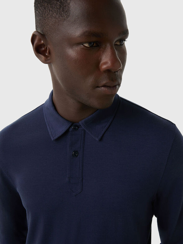 LENNON wool polo shirt with buttons - 3