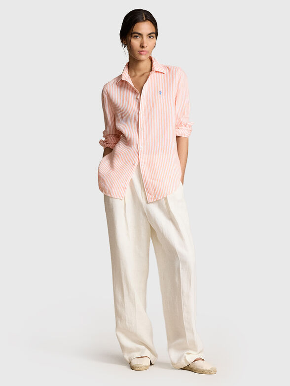 Striped linen shirt - 1