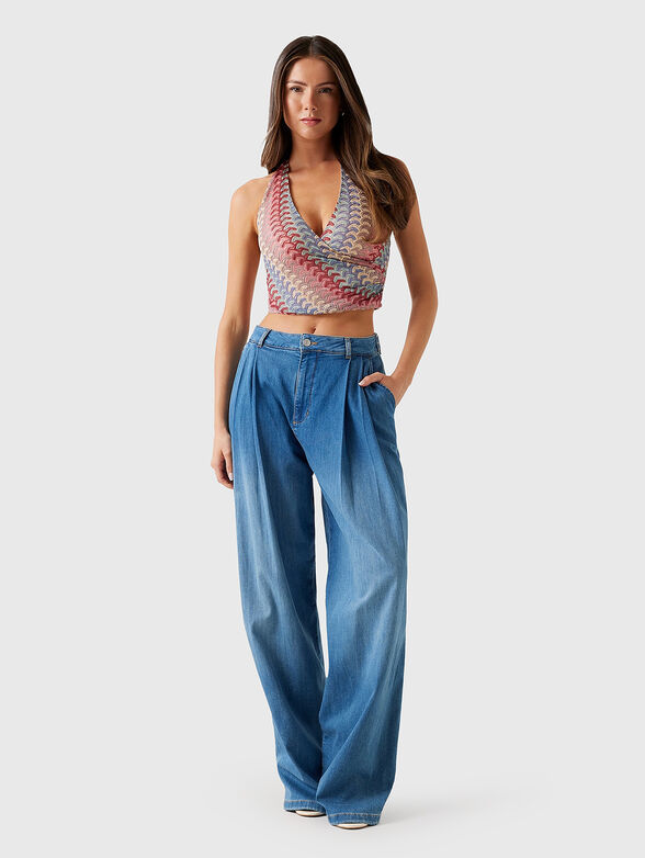 Short top with halter neckline - 2