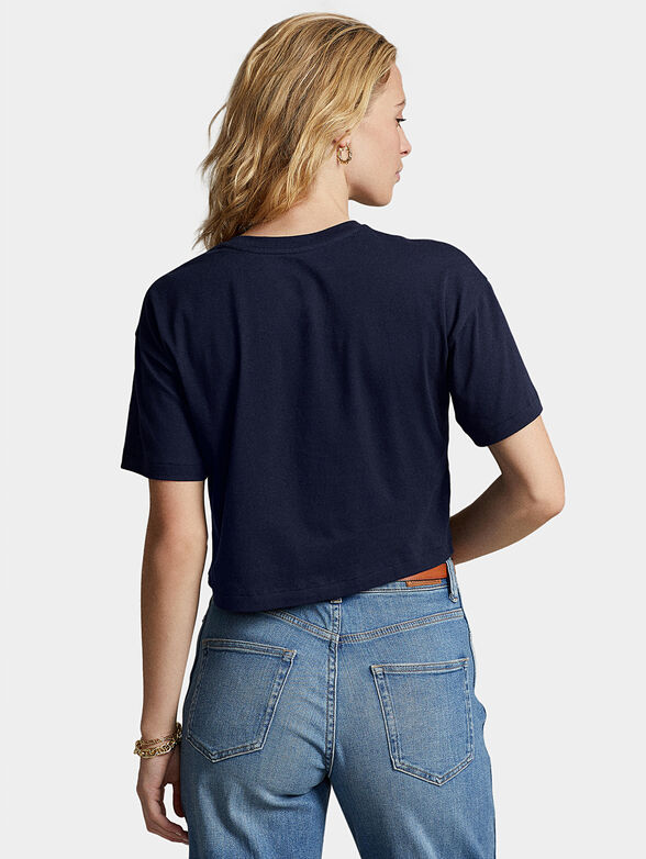 Cropped T-shirt with print - 3