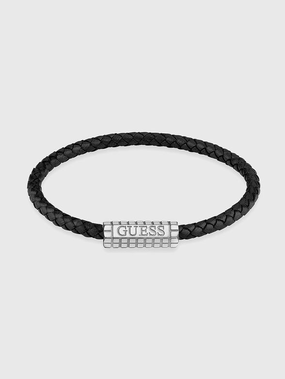 Leather bracelet with logo detail - 1
