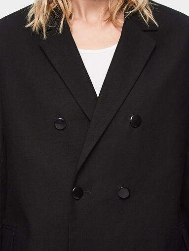 DUA LIPA X PEPE JEANS Oversized double-breasted blazer - 3