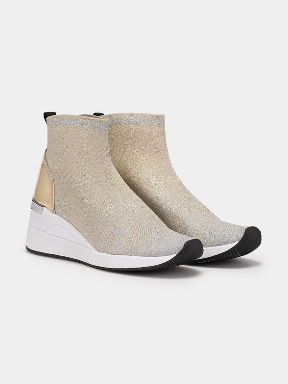 SKYLER  slip-on ankle boots with gold details - 2