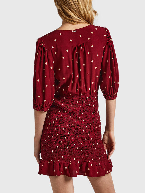 GUNILA dress with V-neck - 2