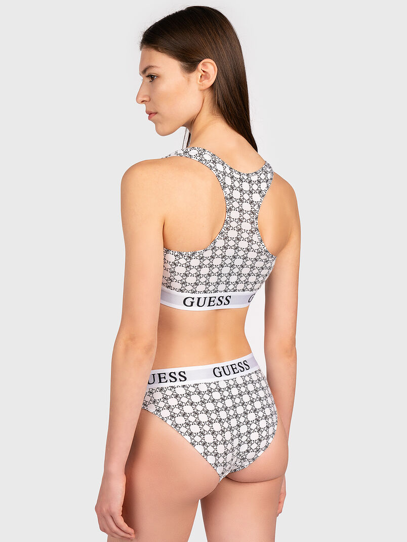 Bralette with logo print - 3