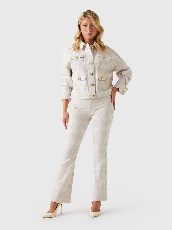 SARAH denim jacket with accent buttons - 2