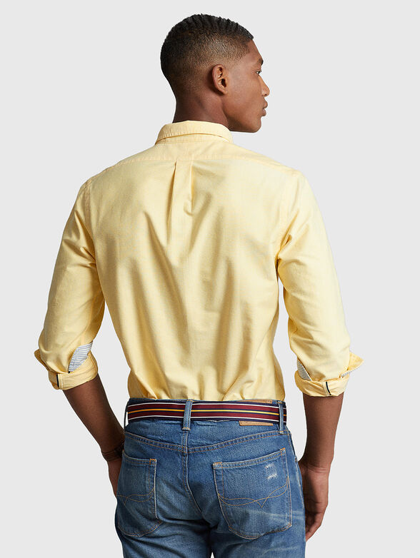 Cotton shirt in yellow - 3