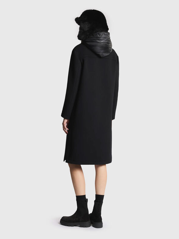 Coat in wool and cashmere with hood - 2