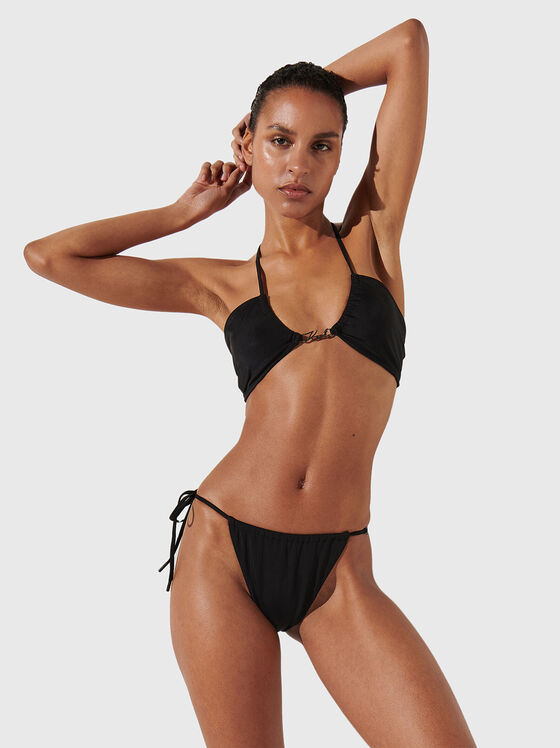 Bikini top with logo detail - 1