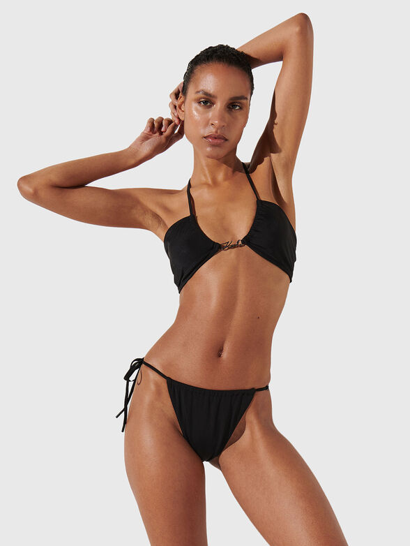 Bikini top with logo detail - 1