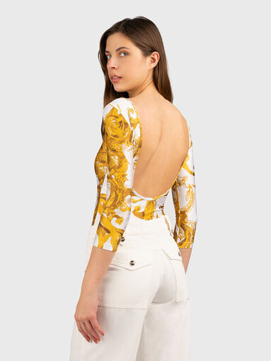 Bodysuit with cut-out back - 3