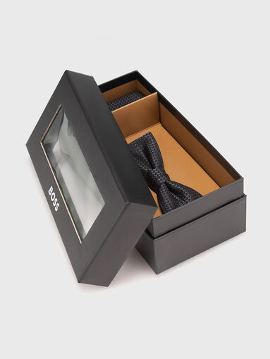 Silk blend bow tie and handkerchief set - 5