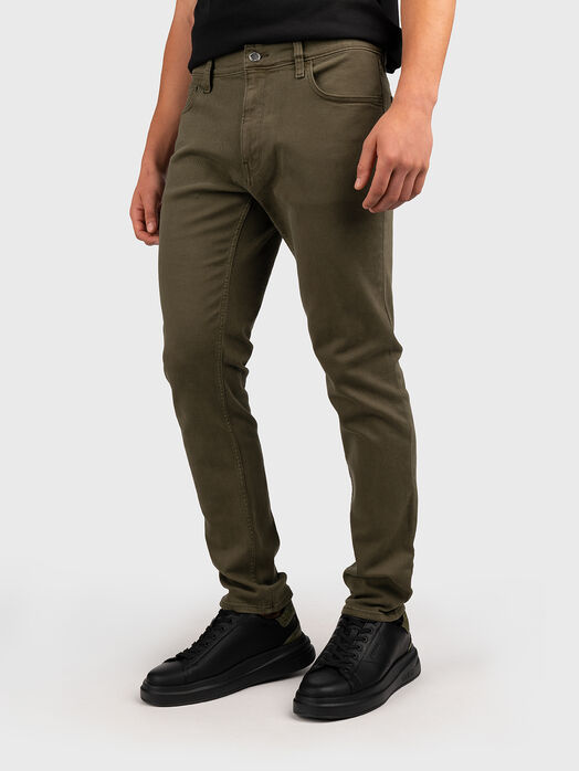 Jeans in green colour