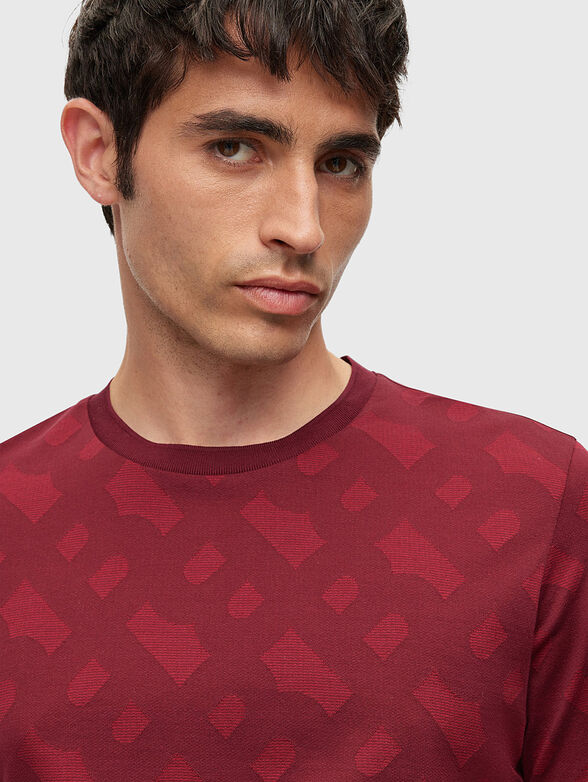 Monogram-logo effect T-shirt in black  - 4